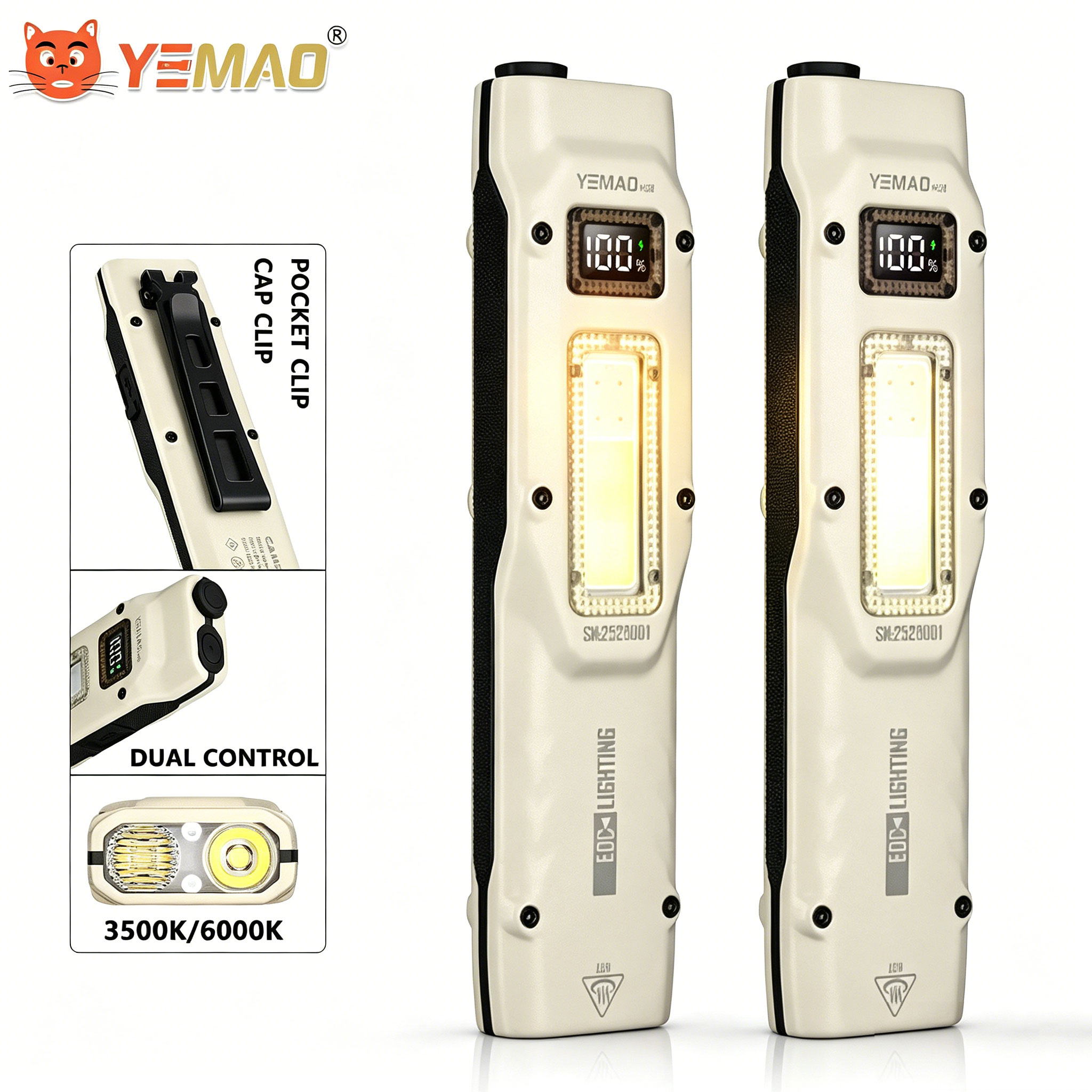 Outdoor Camping Light Portable - Linterna DE TRABAJO táctica ultrafina de
