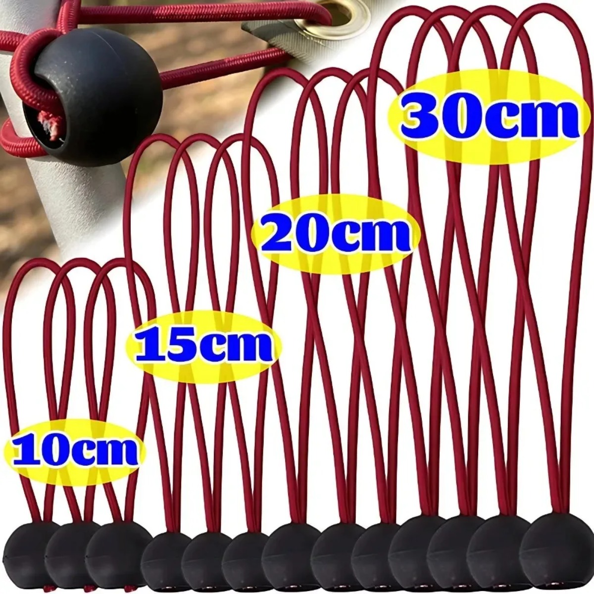 Outdoor Camping Extension Cord - Cuerda Elástica Multifuncional con Hebilla para
