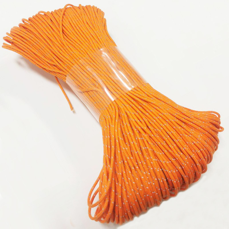 Outdoor Camping Extension Cord - Cuerda de Paracord Reflectante Naranja de