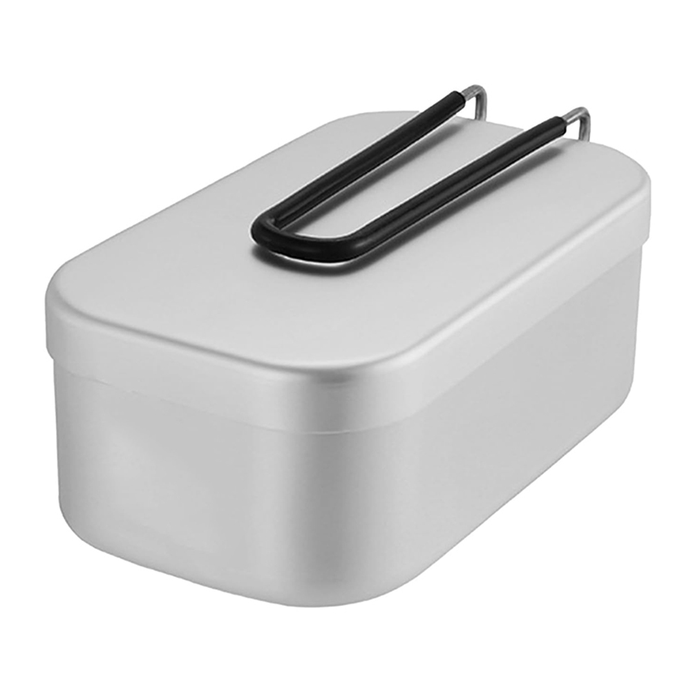 Camp Cooking Set - Fiambreras de aluminio de 800ML, utensilios