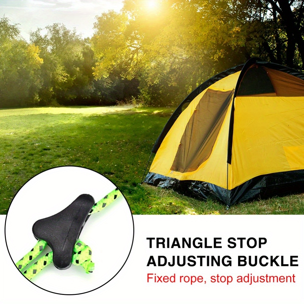 Outdoor Camping Extension Cord - 10 Uds. Hebillas de cuerda para