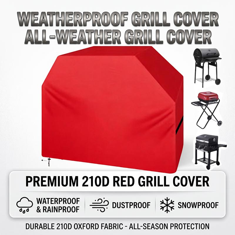 Outdoor Camping Trolley - Funda para Barbacoa 210D, Impermeable, a