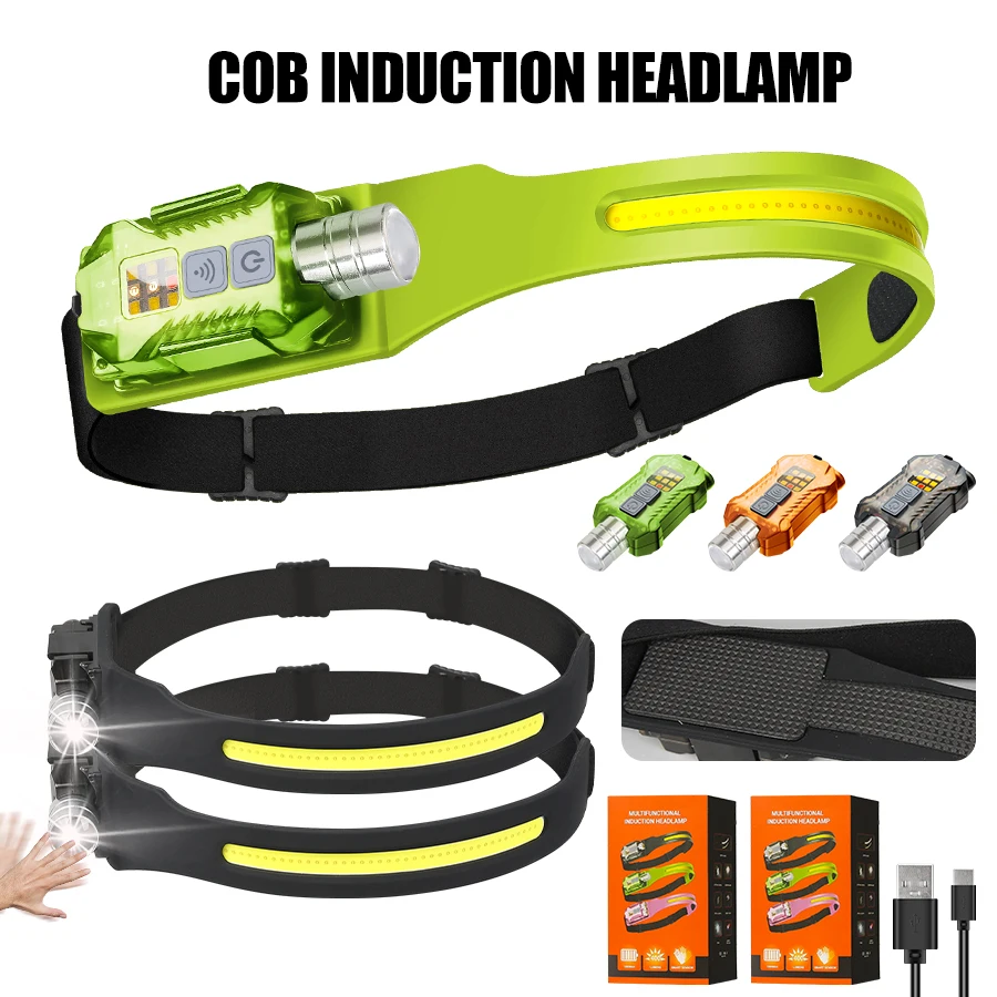 Outdoor Camping Light Portable - Potente linterna frontal LED, linterna frontal