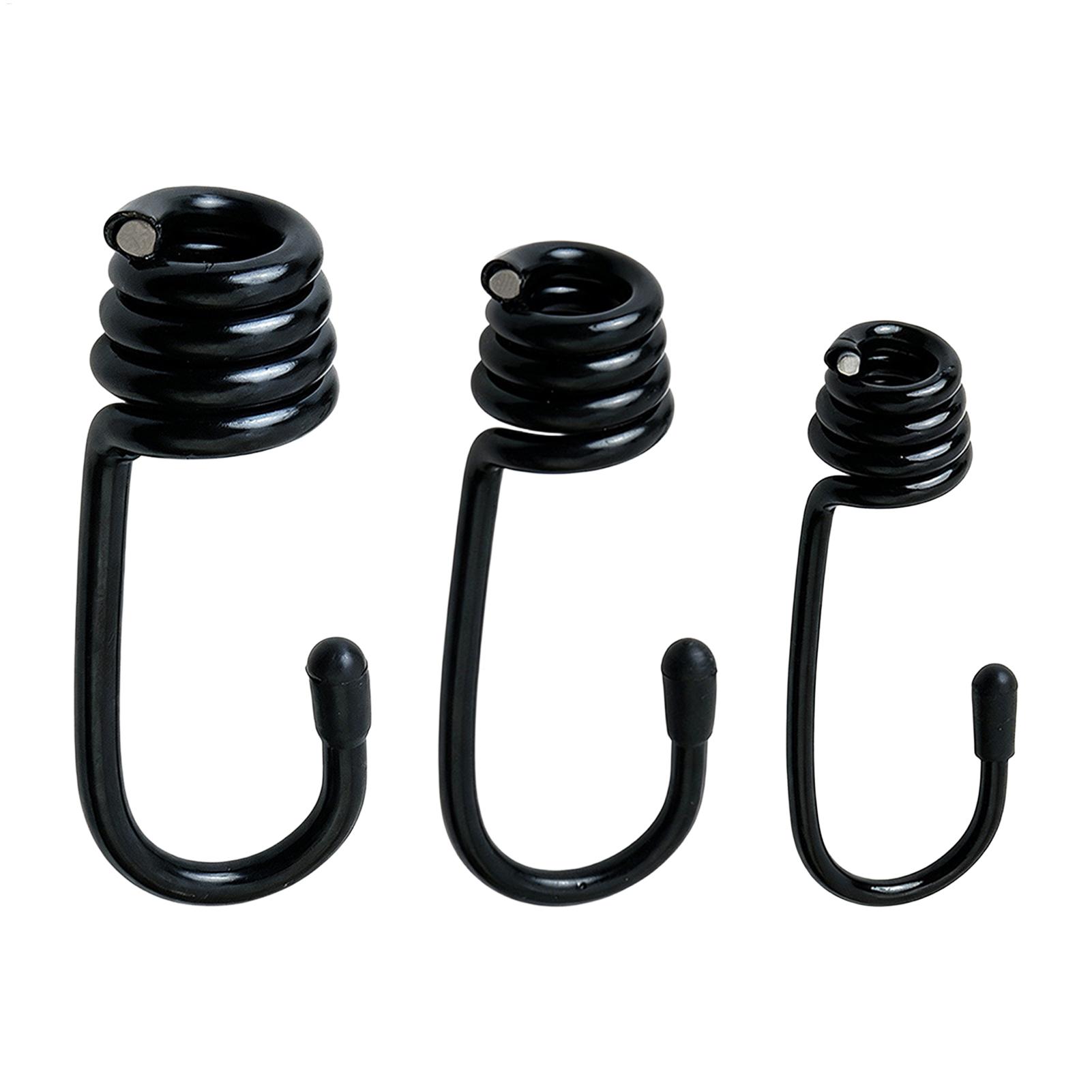 Outdoor Camping Extension Cord - Ganchos metálicos resistentes para cuerda elástica,