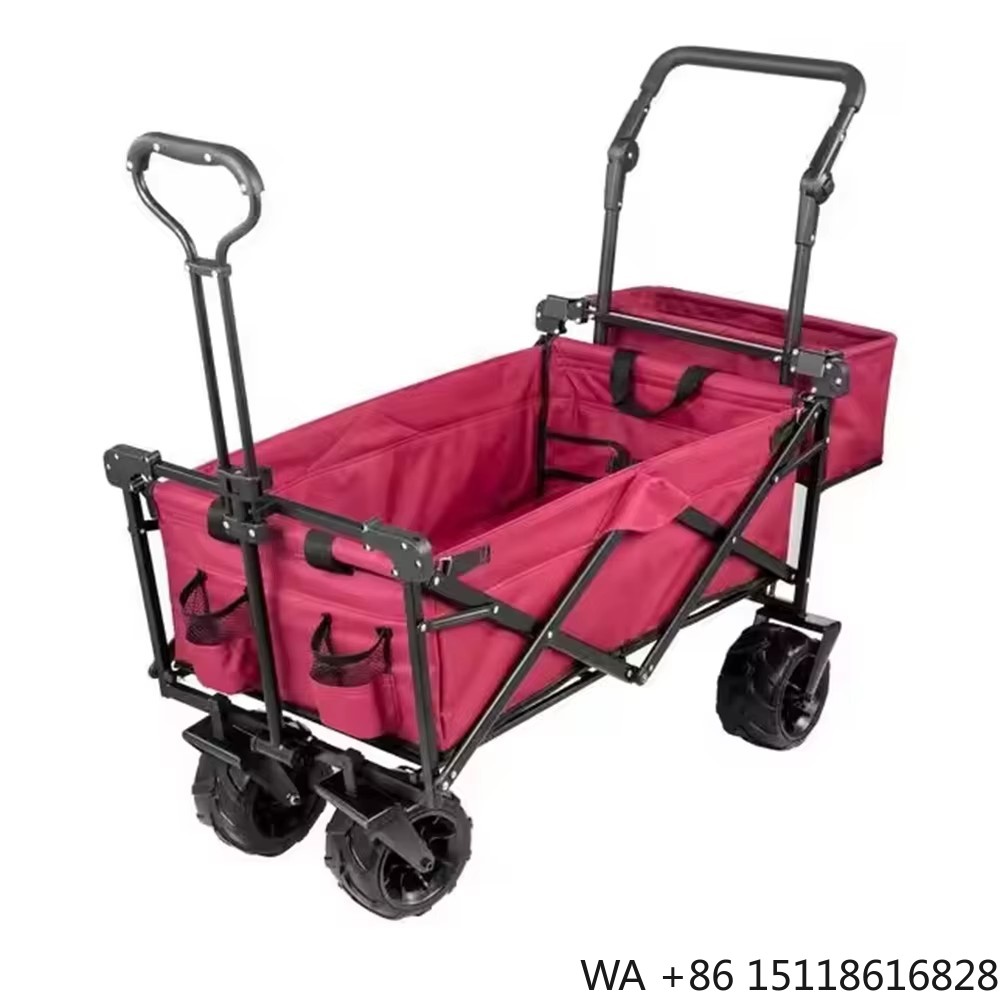 Outdoor Camping Vehicle Wagon - Carrito Plegable Portátil de Gran Capacidad