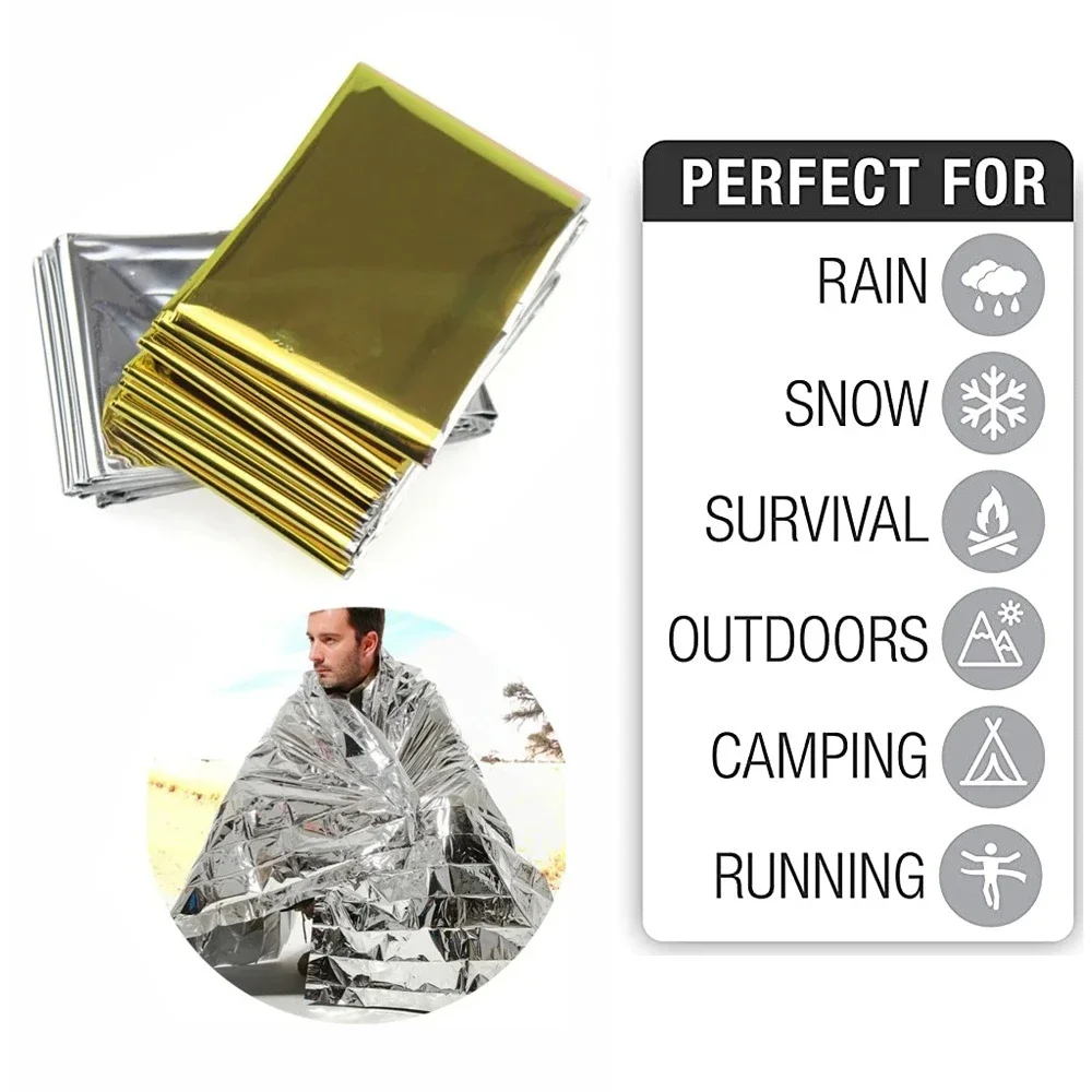 Outdoor Camping Rug Waterproof - Manta térmica de emergencia plegable, impermeable,