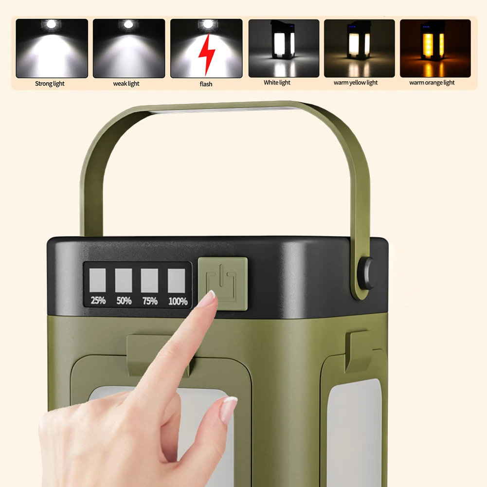 Lámpara Solar Portátil para Ca - Outdoor Camping Light Portable reseña y precio
