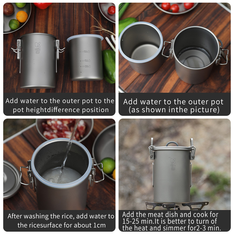 Olla para Arroz KEITH de Titan - Camp Cooking Set reseña y precio
