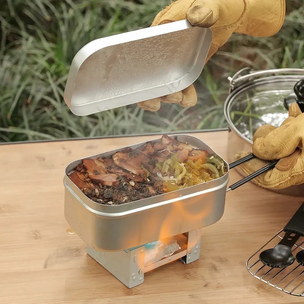 Vajilla ultraligera para acamp - Camp Cooking Set reseña y precio