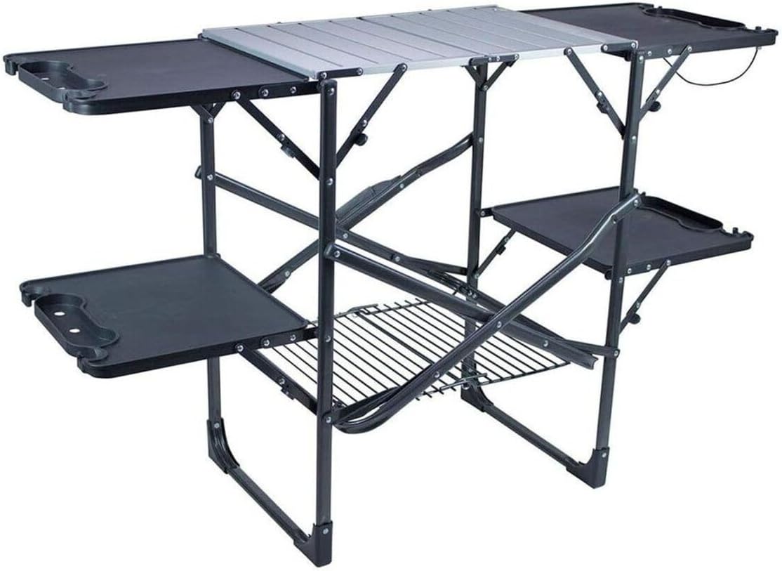 Mesa de cocina portátil plegab - Outdoor Camping Kitchen reseña y precio