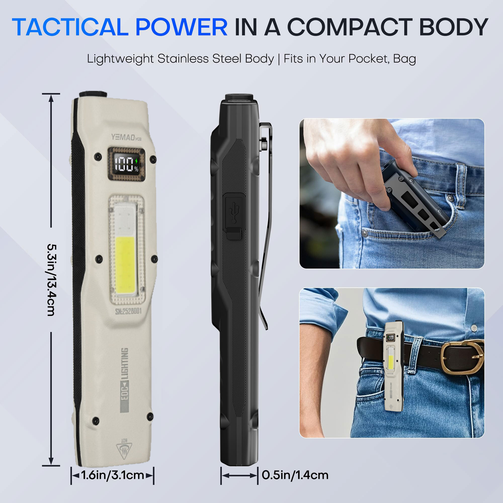 Linterna DE TRABAJO táctica ul - Outdoor Camping Light Portable reseña y precio