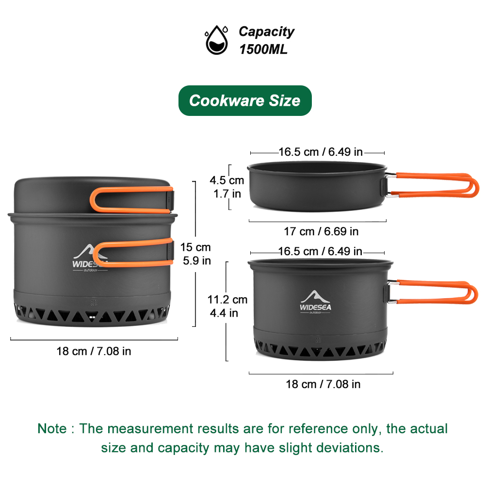 Vajilla para acampar, juego de - Camp Cooking Set reseña y precio