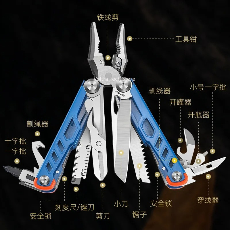 Alicates multifunción, cuchill - Outdoor Camping Knife reseña y precio