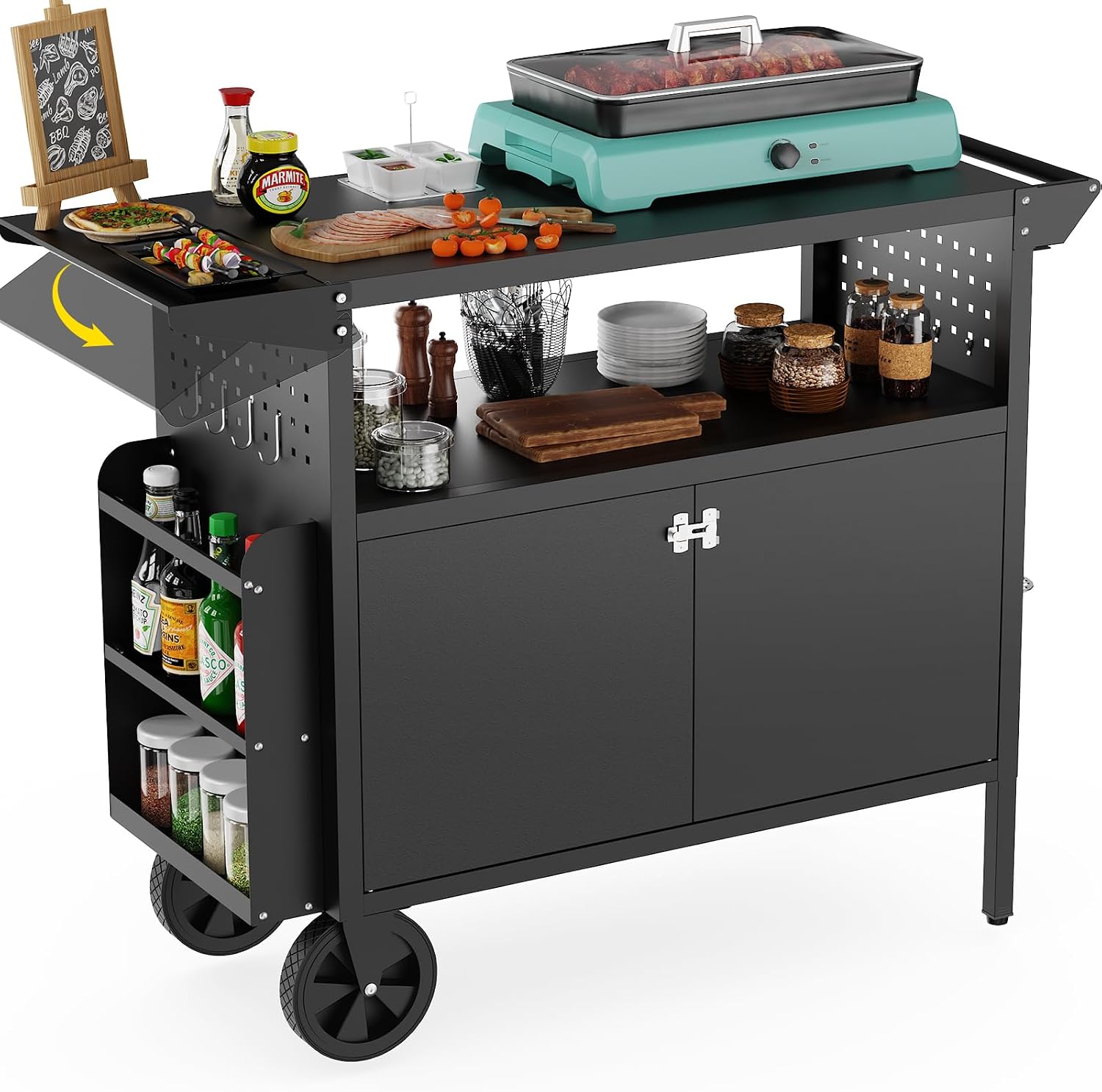 Carrito de parrilla para exter - Outdoor Camping Table reseña y precio