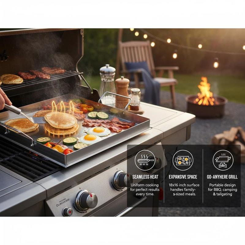 Plancha universal de superfici - Camp Cooking Set reseña y precio