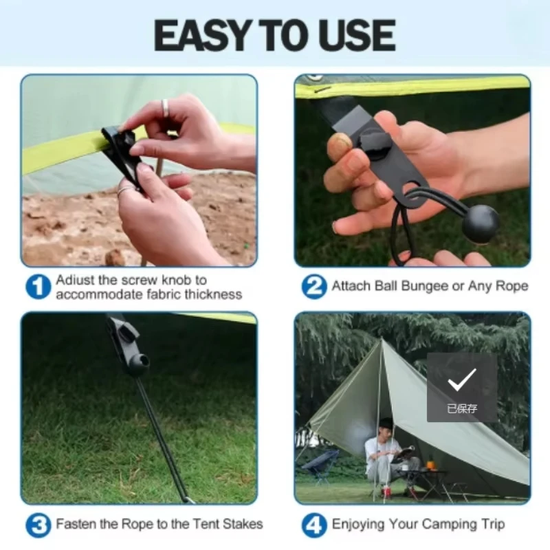 5/10/20/50 Piezas de Clips Res - Outdoor Camping Extension Cord reseña y precio