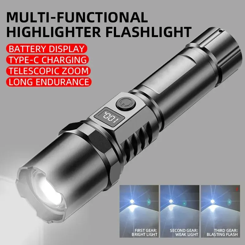 Potente linterna Led de mano,  - Outdoor Camping Light Portable reseña y precio