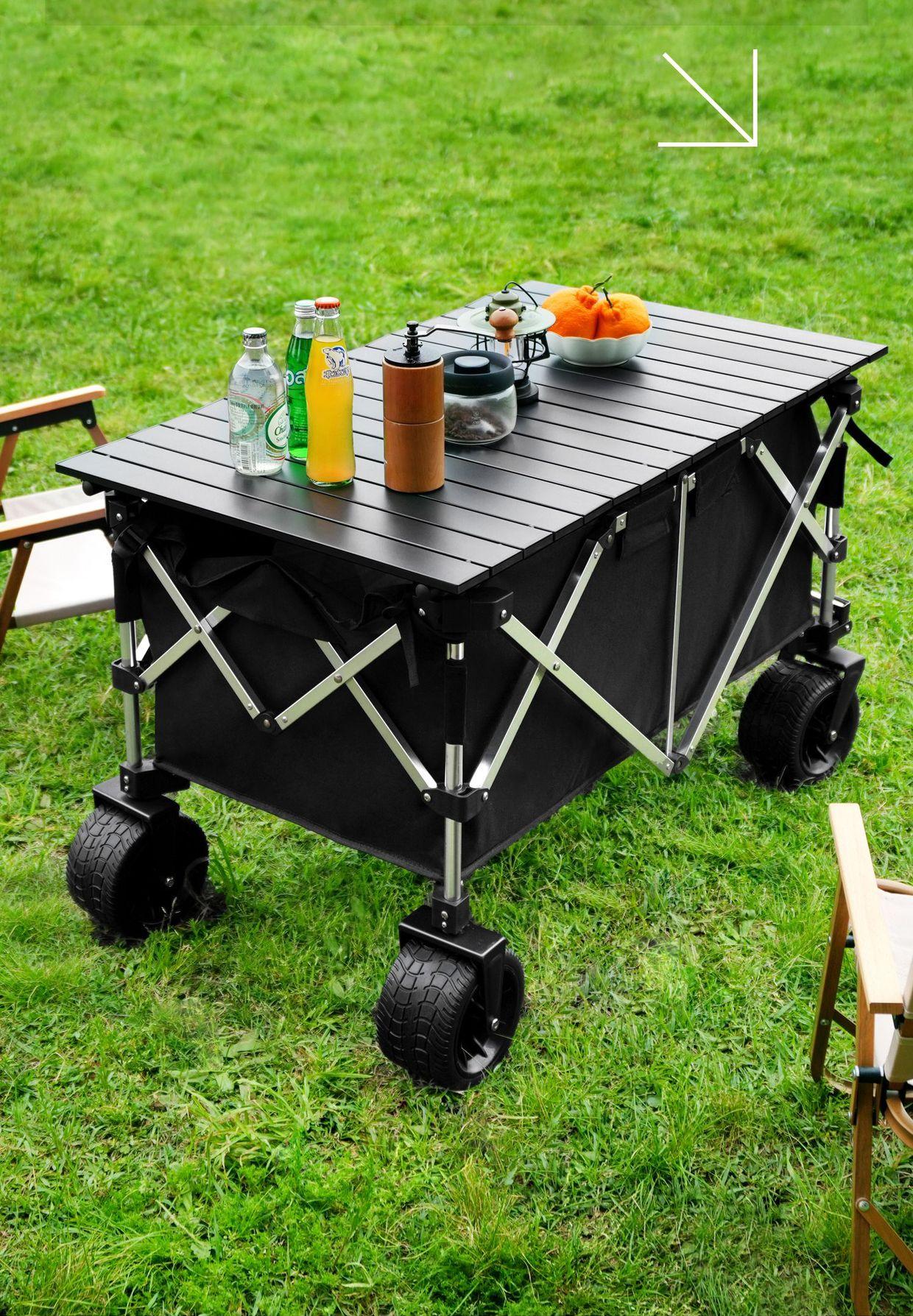 Carro plegable de aluminio de  - Outdoor Camping Vehicle Wagon reseña y precio