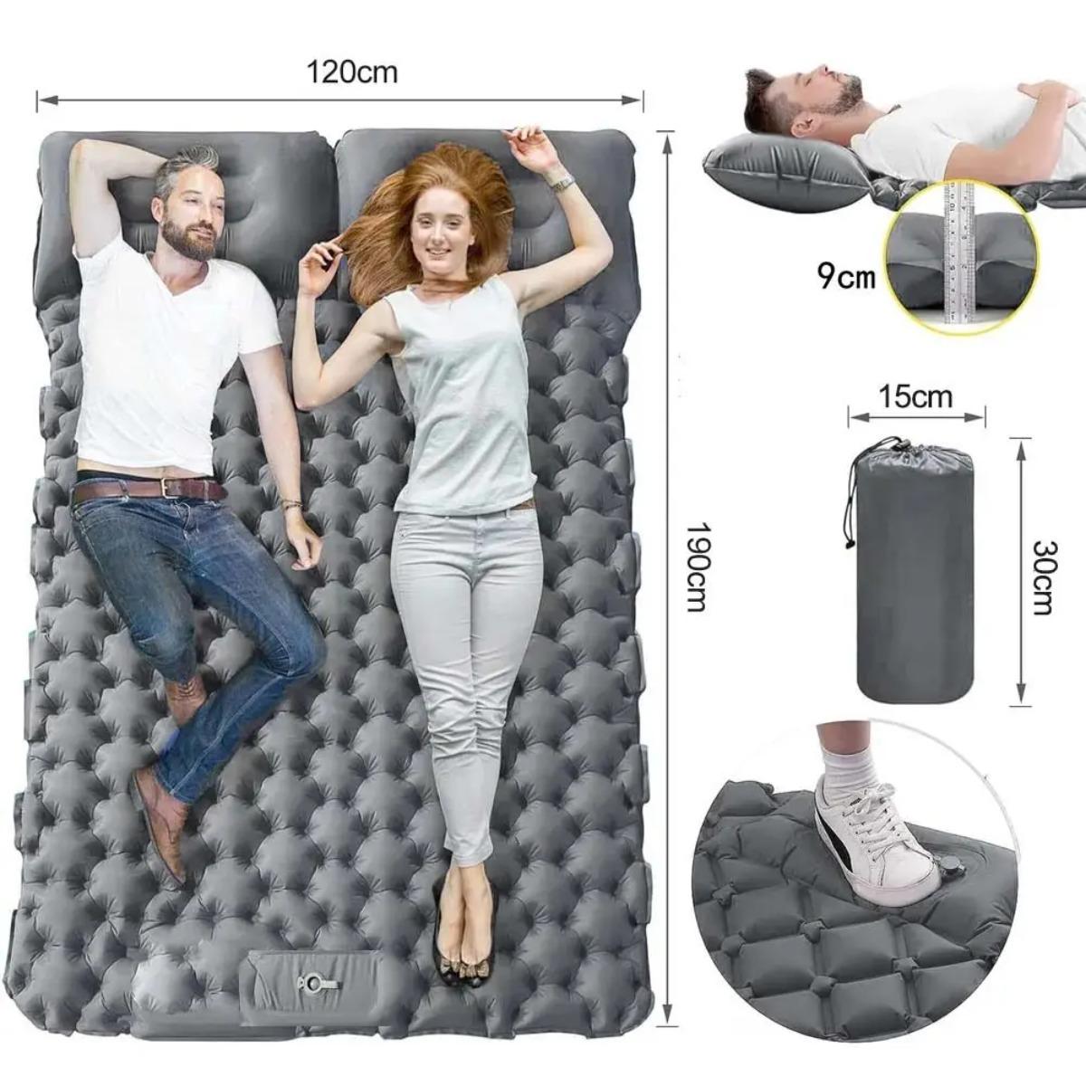 Colchón de aire inflable indiv - Outdoor Camping Rug Waterproof reseña y precio