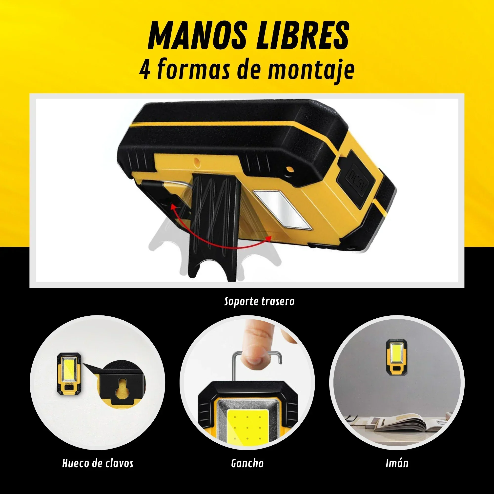 Luz de trabajo recargable port - Outdoor Camping Light Portable reseña y precio