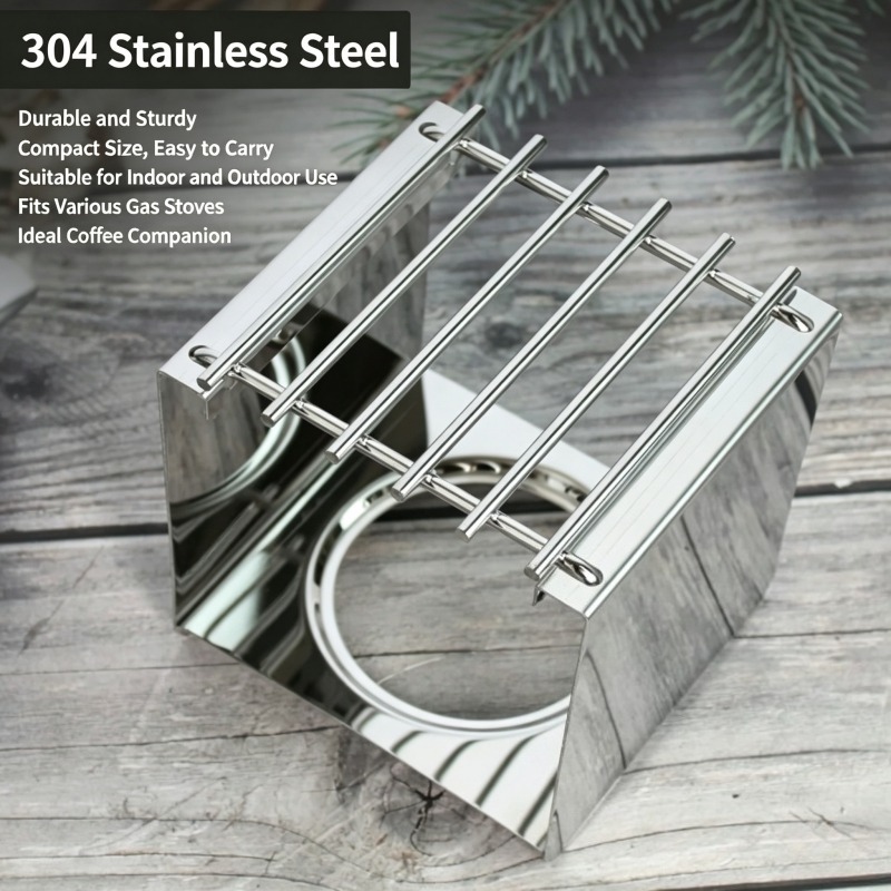 Soporte Cuadrado de Acero Inox - Camp Cooking Set reseña y precio