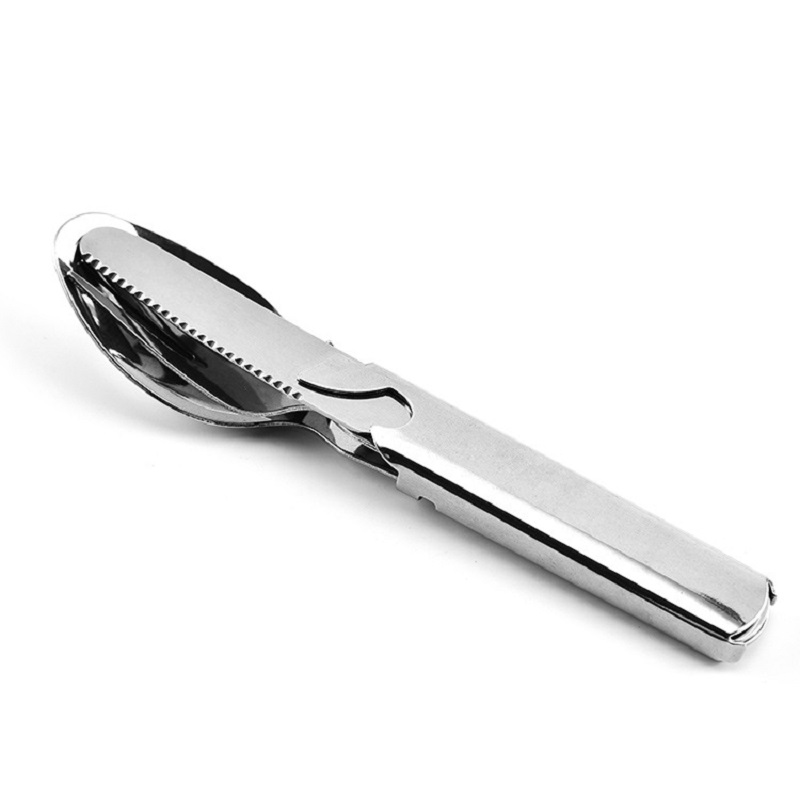 Juego de vajilla de acero inox - Outdoor Camping Knife reseña y precio