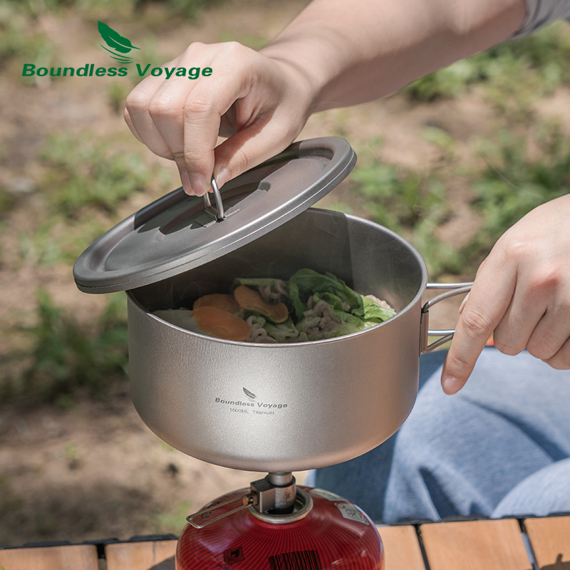 Olla de Camping de titanio Bou - Camp Cooking Set reseña y precio