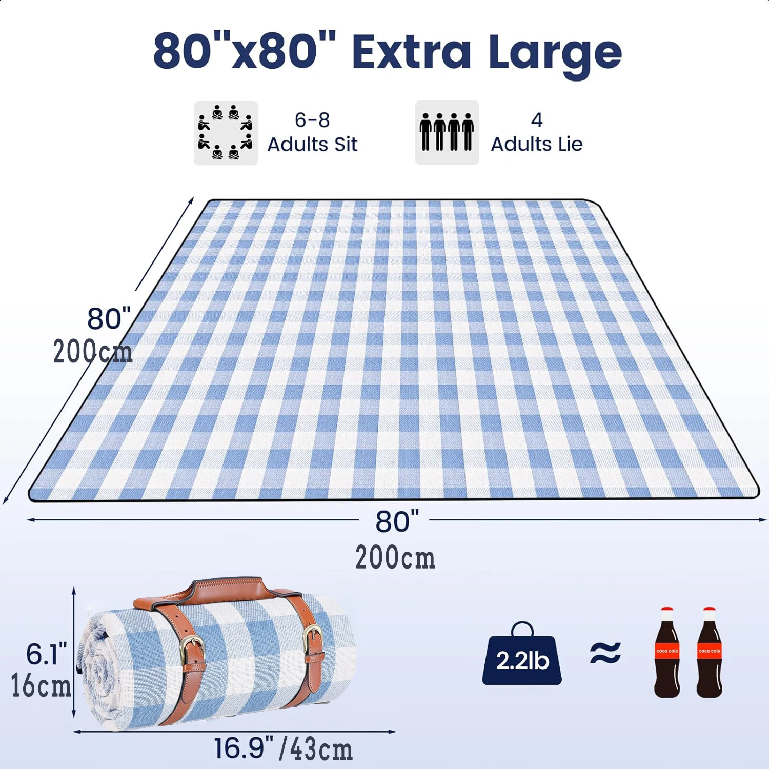 Manta de Picnic ZHUOHUA Extra  - Outdoor Camping Rug Waterproof reseña y precio