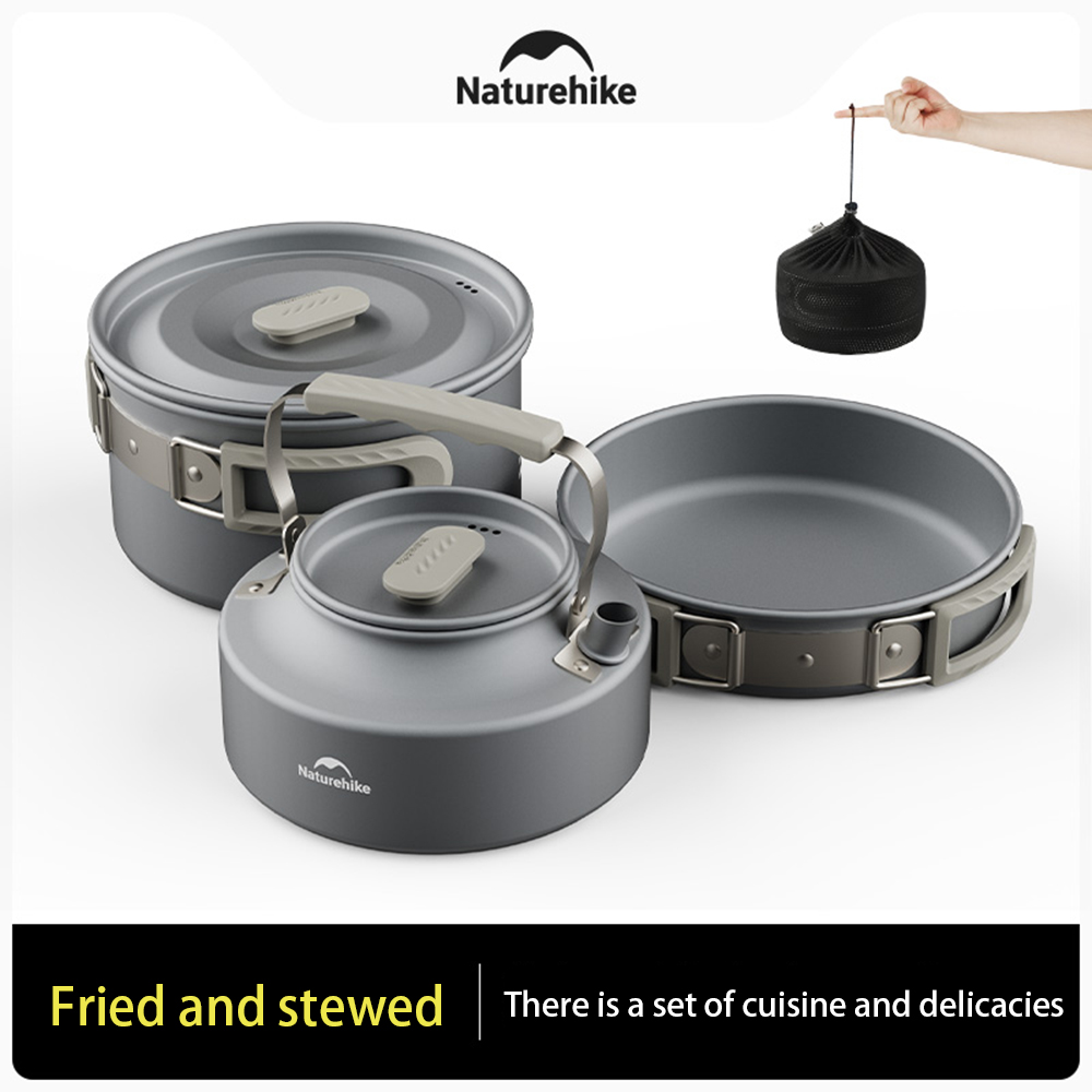Naturehike-Juego de ollas al a - Camp Cooking Set reseña y precio